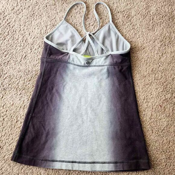 Lululemon Athletica Women's Satya Tank Heathered Grey Size 6 - Picture 7 of 8